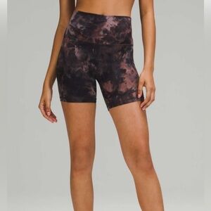 Lululemon Align Shorts 6” in Diamond Dye Grey/Pink Pastel